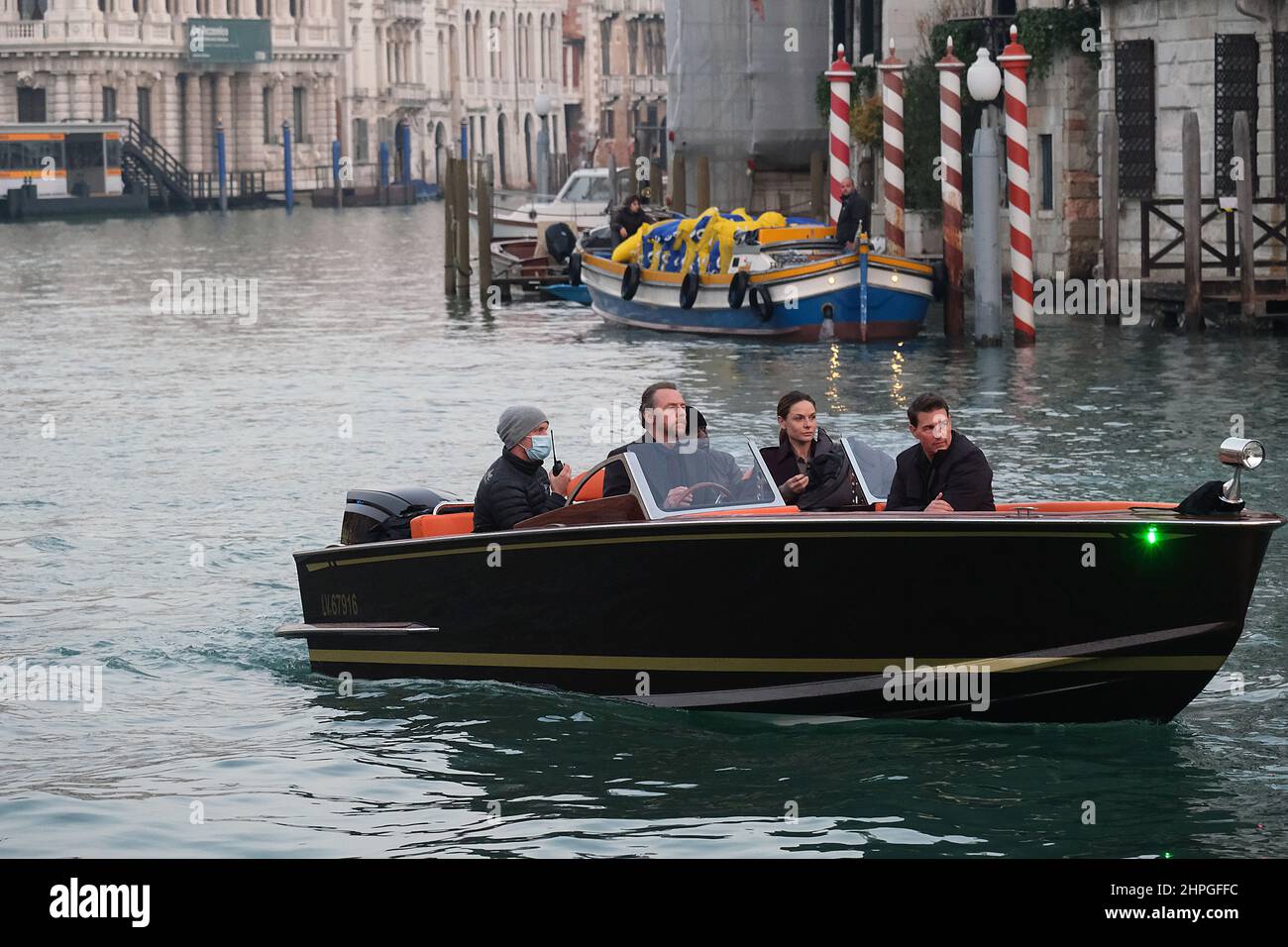 Tom croisière pendant le tournage de la mission impossible 7 à venise Banque D'Images