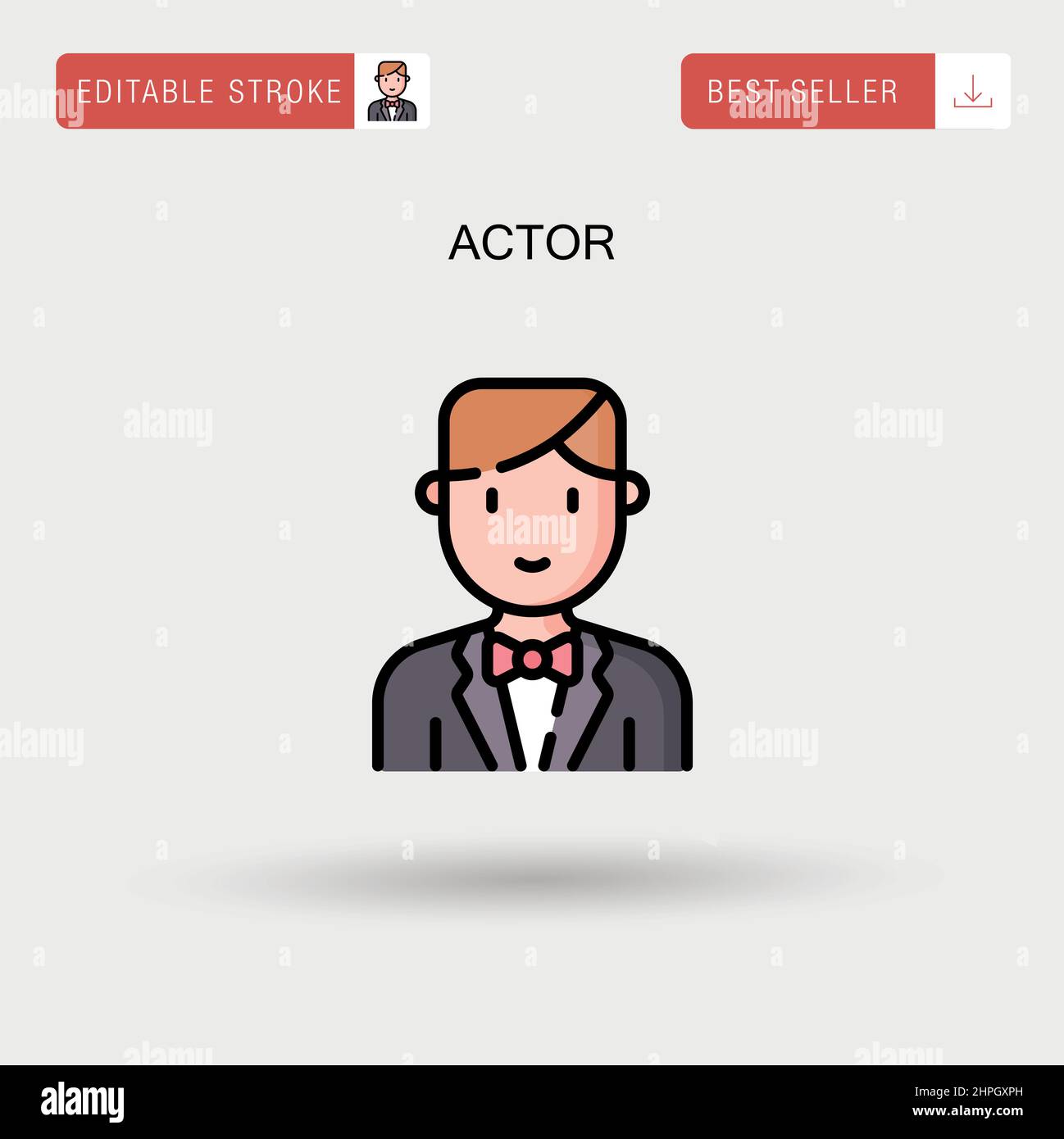 Actor icon Banque d'images vectorielles - Alamy