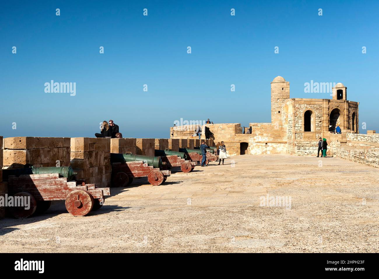 Skala de la Kasbah à Essaouira, Maroc Banque D'Images