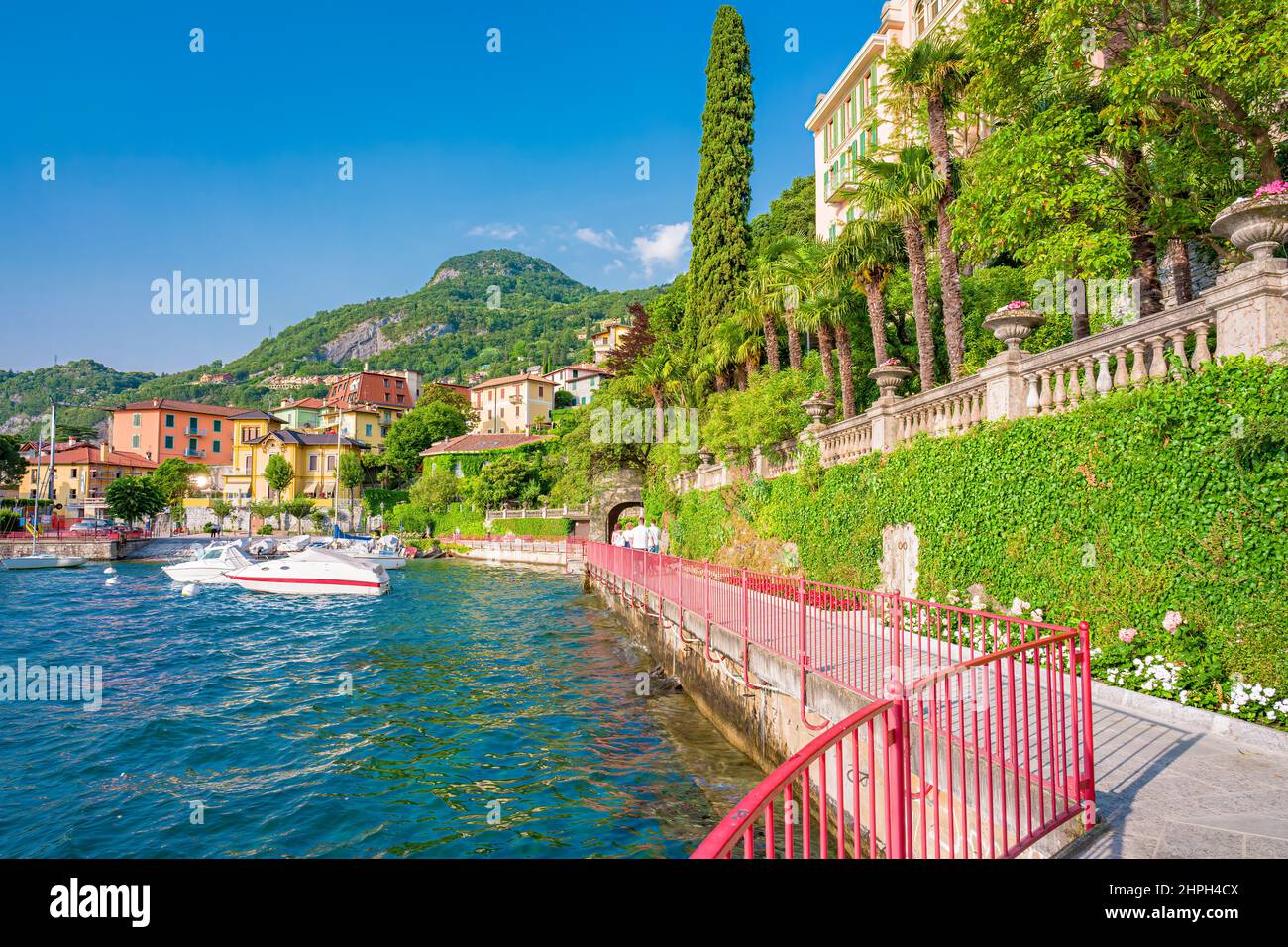 Varenna, le village Lombard des amoureux sur le lac de Côme Banque D'Images