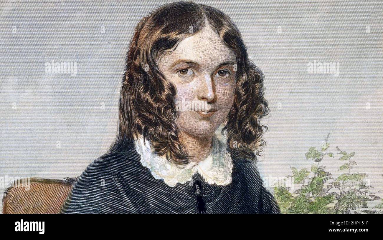 ELIZABETH BARRETT BROWNING (1806-1861) poète anglais Banque D'Images