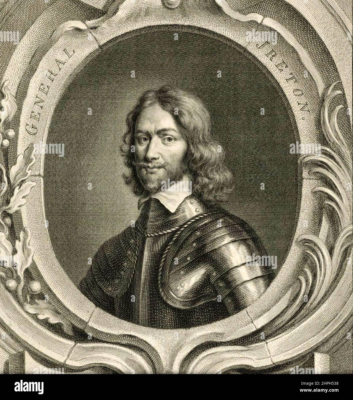 HENRY IRETON (1611-1651) général anglais dans l'armée parlementaire et le droit d'émission d'Oliver Cromwell Banque D'Images