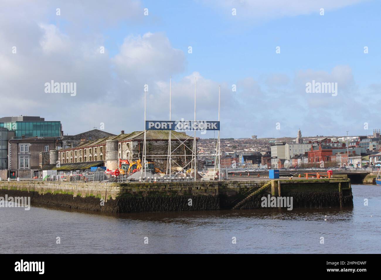 Port de Cork, ville de Cork. Irlande Banque D'Images