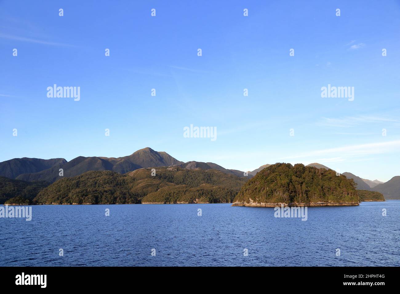 Resolution Island de Dusky Sound/Tamatea Fiordland Nouvelle-Zélande Banque D'Images