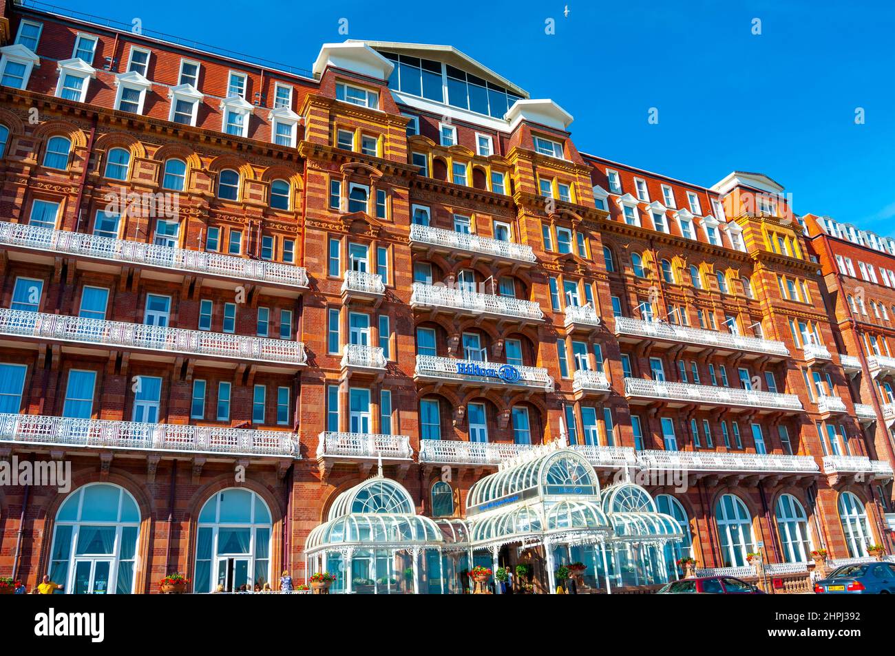 Le célèbre hôtel Hilton le long du front de mer de Brighton, Brighton, Royaume-Uni. Banque D'Images