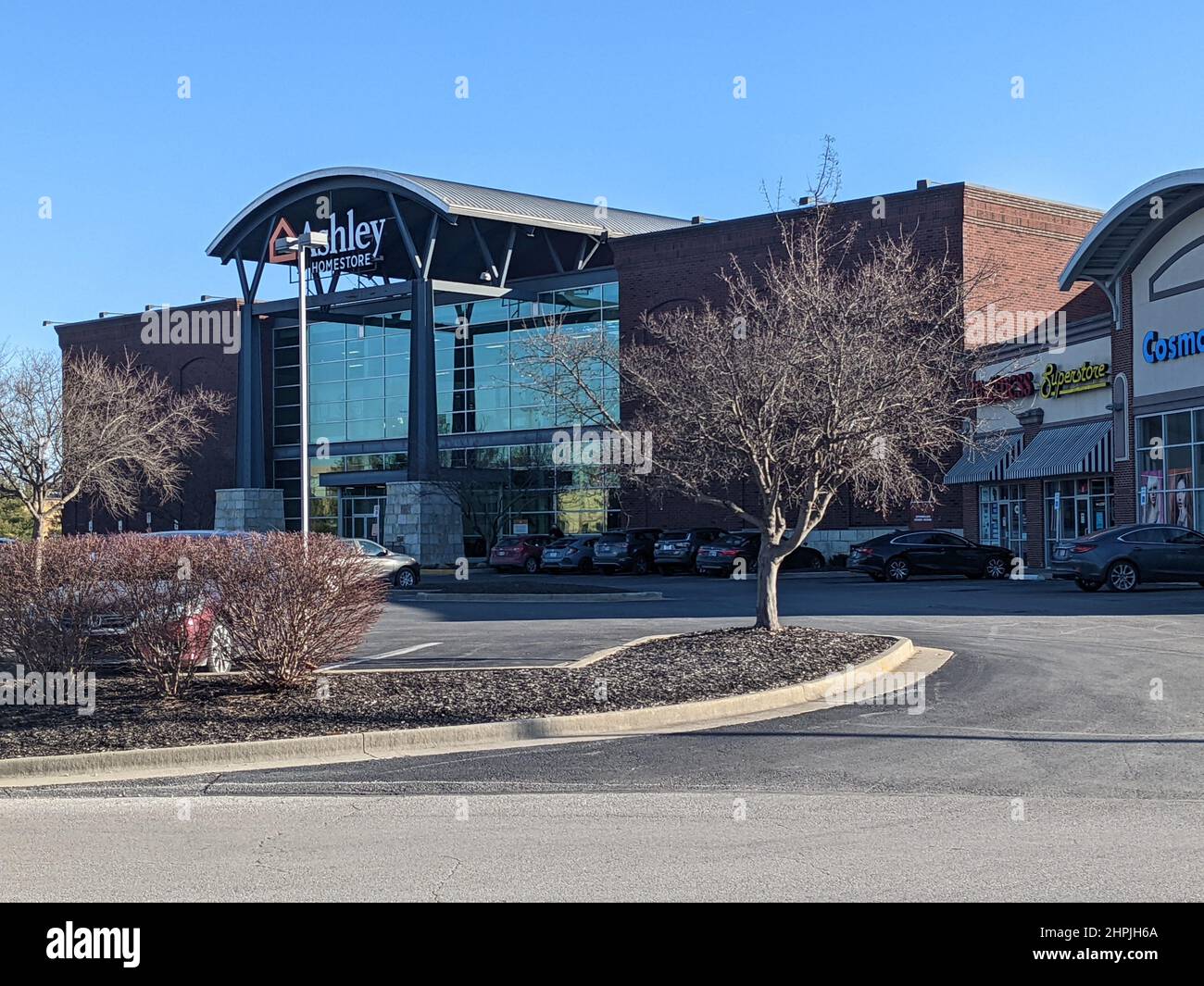 Stationnement de la boutique de meubles Ashley Banque D'Images