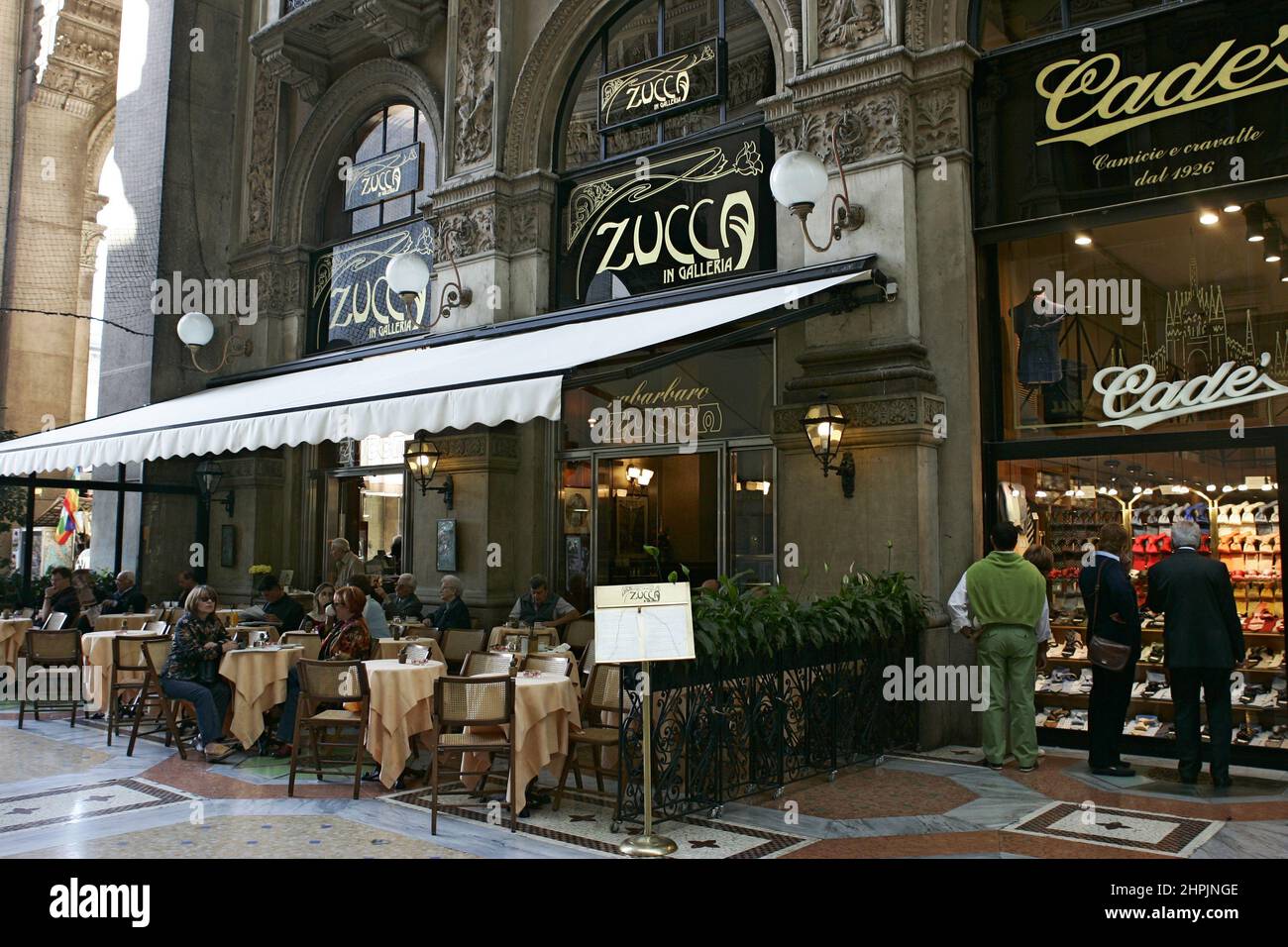 Zucca Restaurant, Galleria Vittorio Emanuele, Milan, Lombardie, Italie Banque D'Images