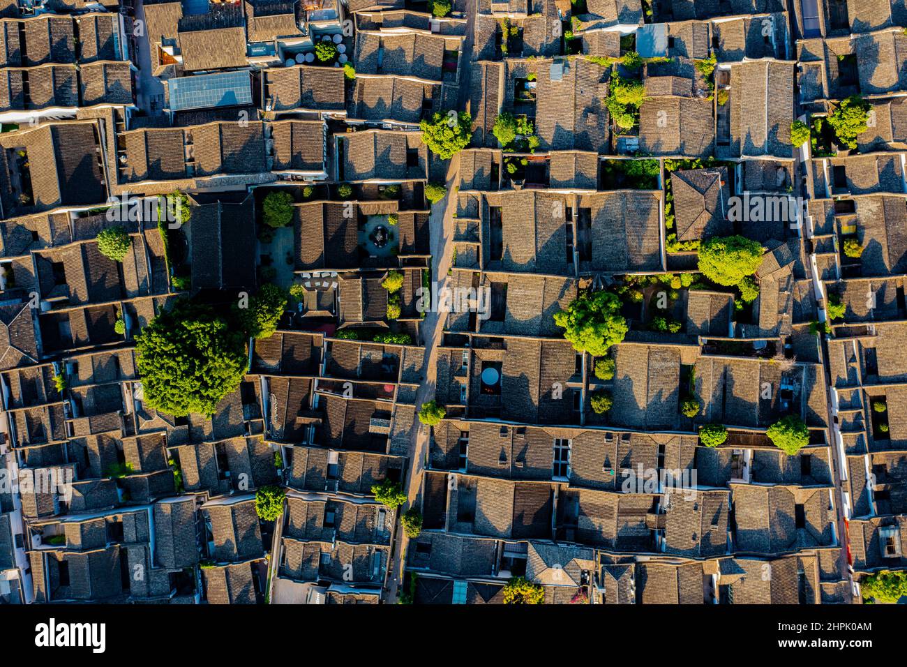 Trois ruelles et sept ruelles Banque D'Images