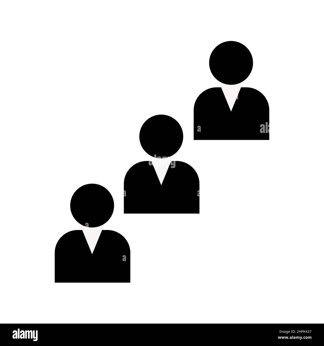 Icône vectorielle abstraite sur le blanc, Illustration isolée pour la conception graphique et web.Symbole plat simple. Illustration de Vecteur