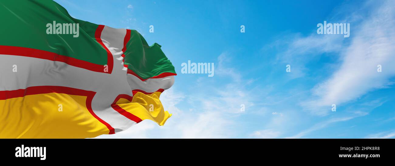 Drapeau du saguenay lac saint jean Banque de photographies et d’images