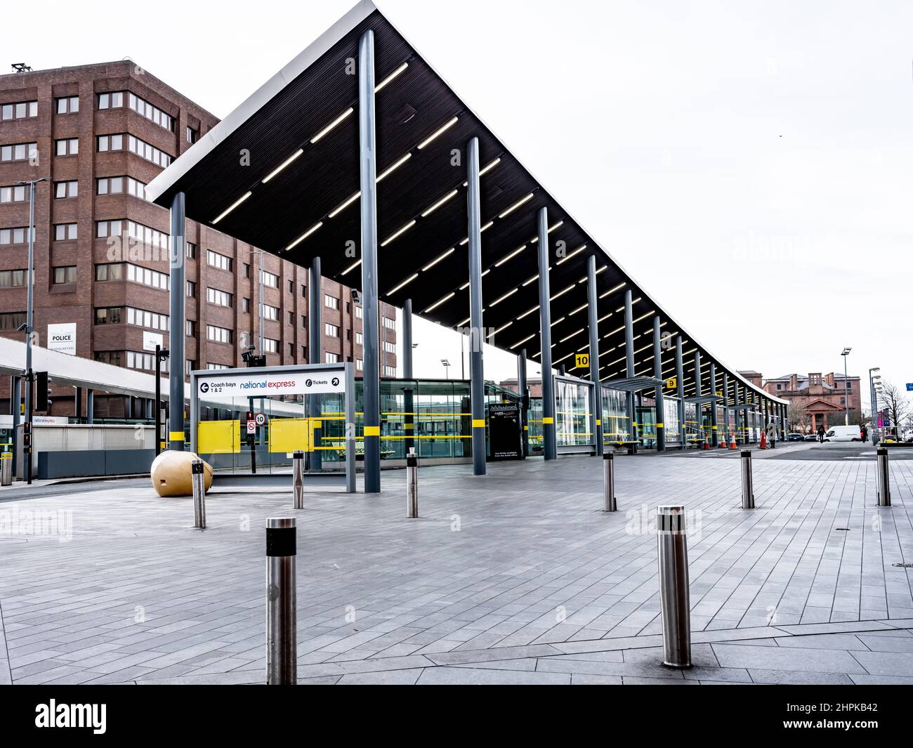 Gare routière de Liverpool ONE Banque D'Images