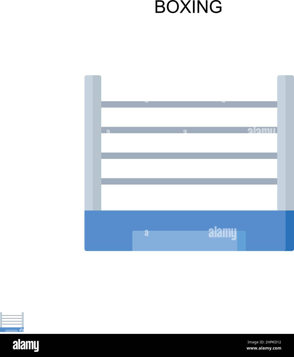 Icône de vecteur simple de boxe.Modèle de conception de symbole d'illustration pour élément d'interface utilisateur Web mobile. Illustration de Vecteur