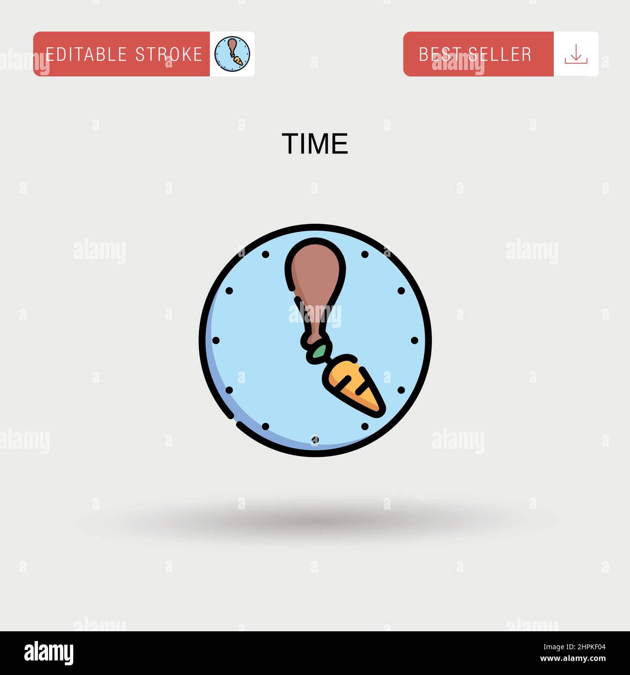 Icône vecteur simple temps. Illustration de Vecteur