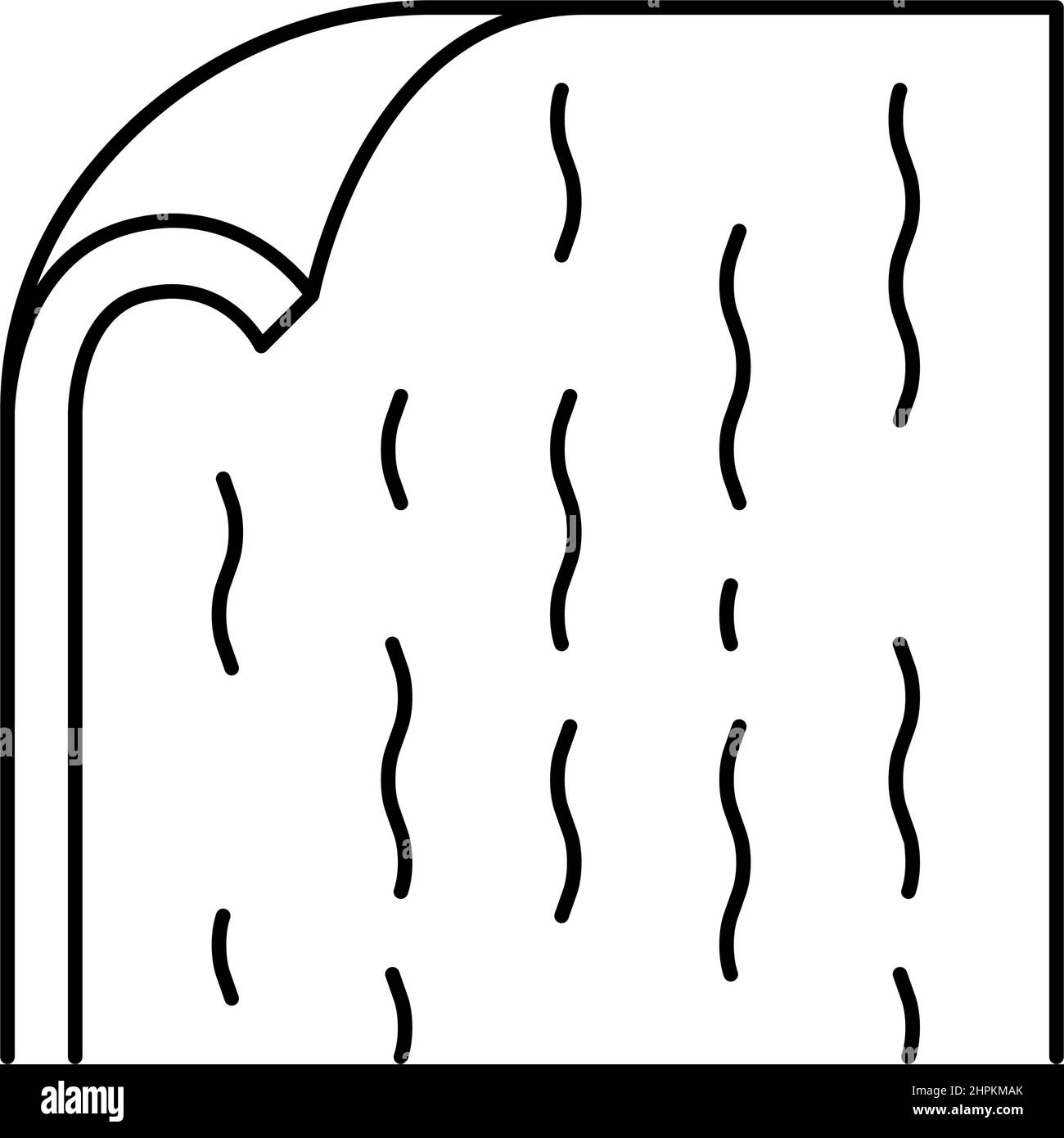 illustration vectorielle d'icône de ligne de sol de linoléum Illustration de Vecteur