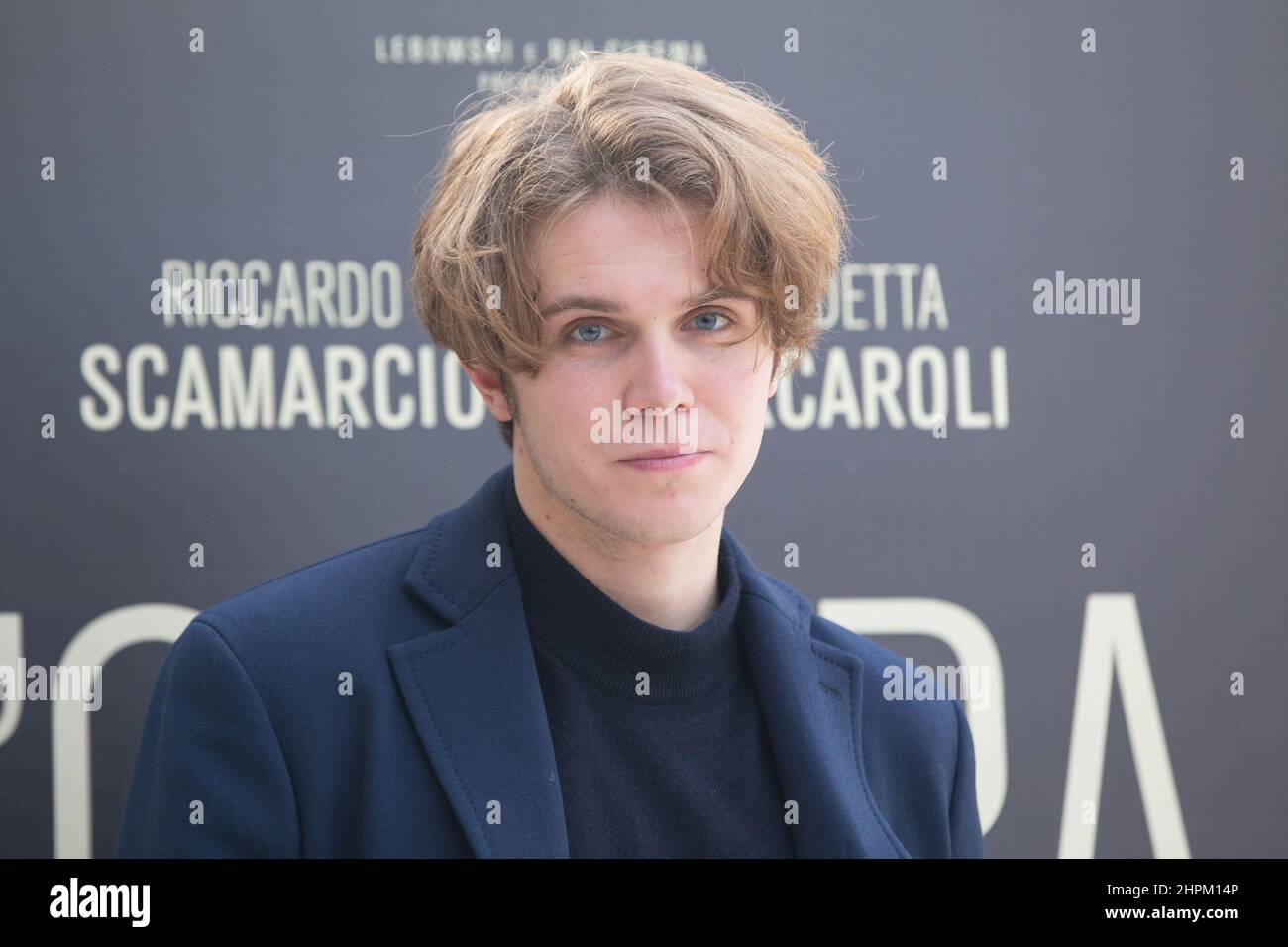 22 février 2022, Roma, Italie: Costantino Seghi participe au photocall du film ''l'ombra del giorno'' à Rome (Credit image: © Matteo Nardone/Pacific Press via ZUMA Press Wire) Banque D'Images