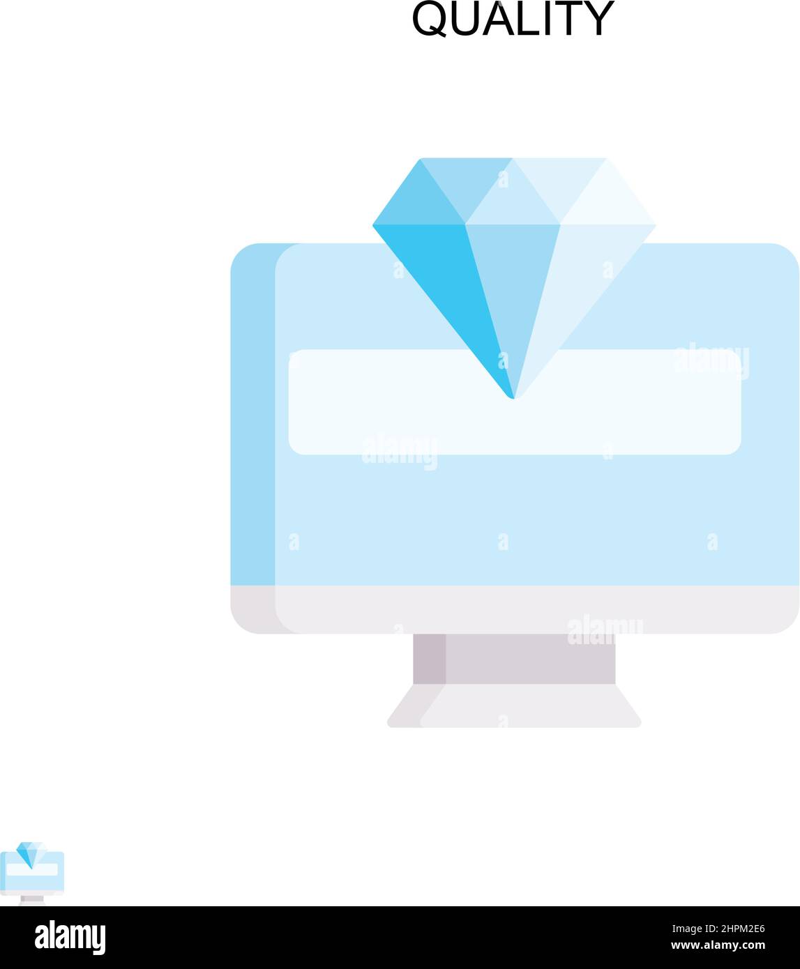 Qualité icône de vecteur simple. Modèle de conception de symbole d'illustration pour élément d'interface utilisateur Web mobile. Illustration de Vecteur