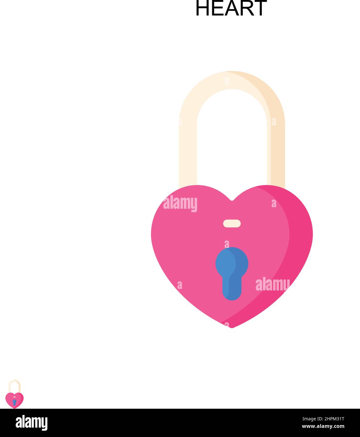 Icône vecteur simple coeur.Modèle de conception de symbole d'illustration pour élément d'interface utilisateur Web mobile. Illustration de Vecteur