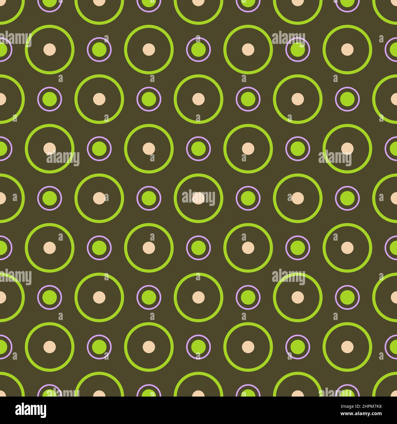 Motif à pois et cercles tendance sans coutures vectorisés. Motifs artistiques dispersés et colorés points circulaires texture répétitive pour l'impression et le textile Illustration de Vecteur