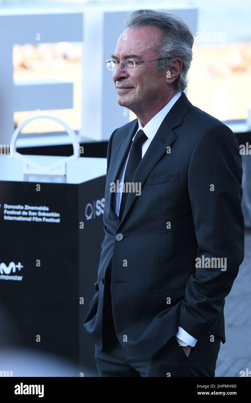 Oscar Martinez au Festival International du film de San Sebastian en 69th. (Image crédit: © Julen Pascual Gonzalez) Banque D'Images