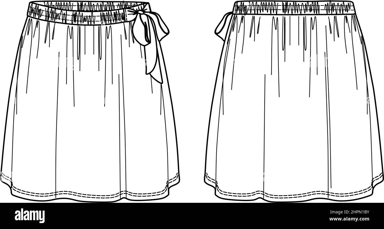 Croquis De Jupe Banque D images Noir Et Blanc Alamy