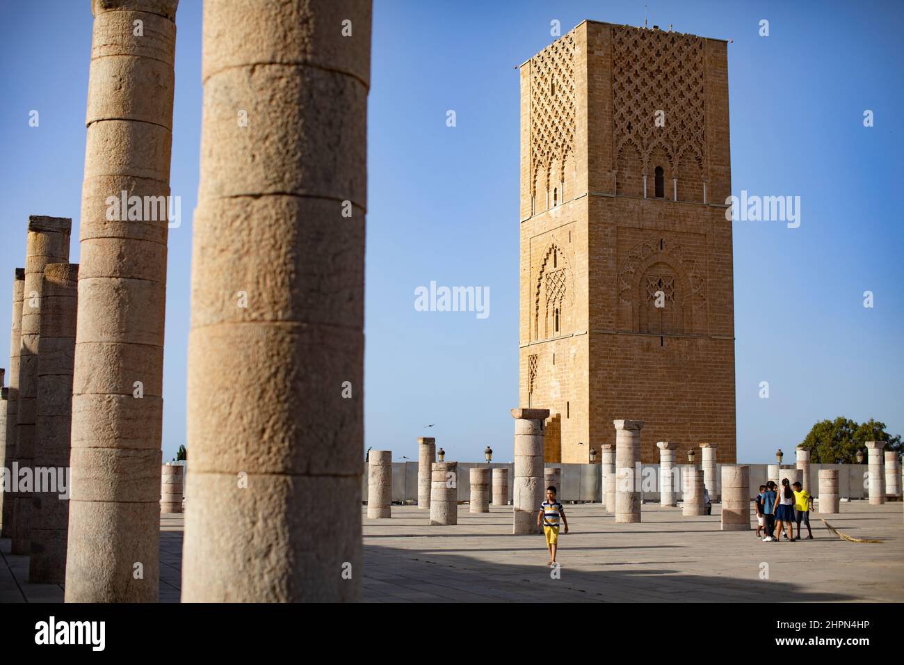 Tour Hassan - Rabat, Maroc. Banque D'Images