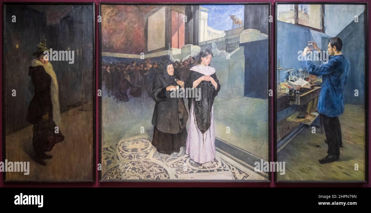 Laszlo Toth: Beauté, richesse, intellect (1894) Banque D'Images