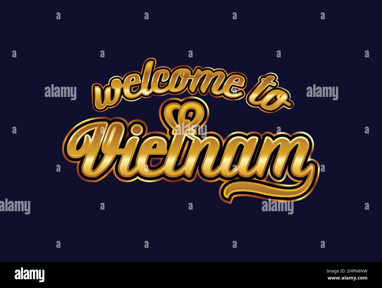 Bienvenue au Vietnam, Word Text Creative font Design Illustration. Panneau  de bienvenue Image Vectorielle Stock - Alamy