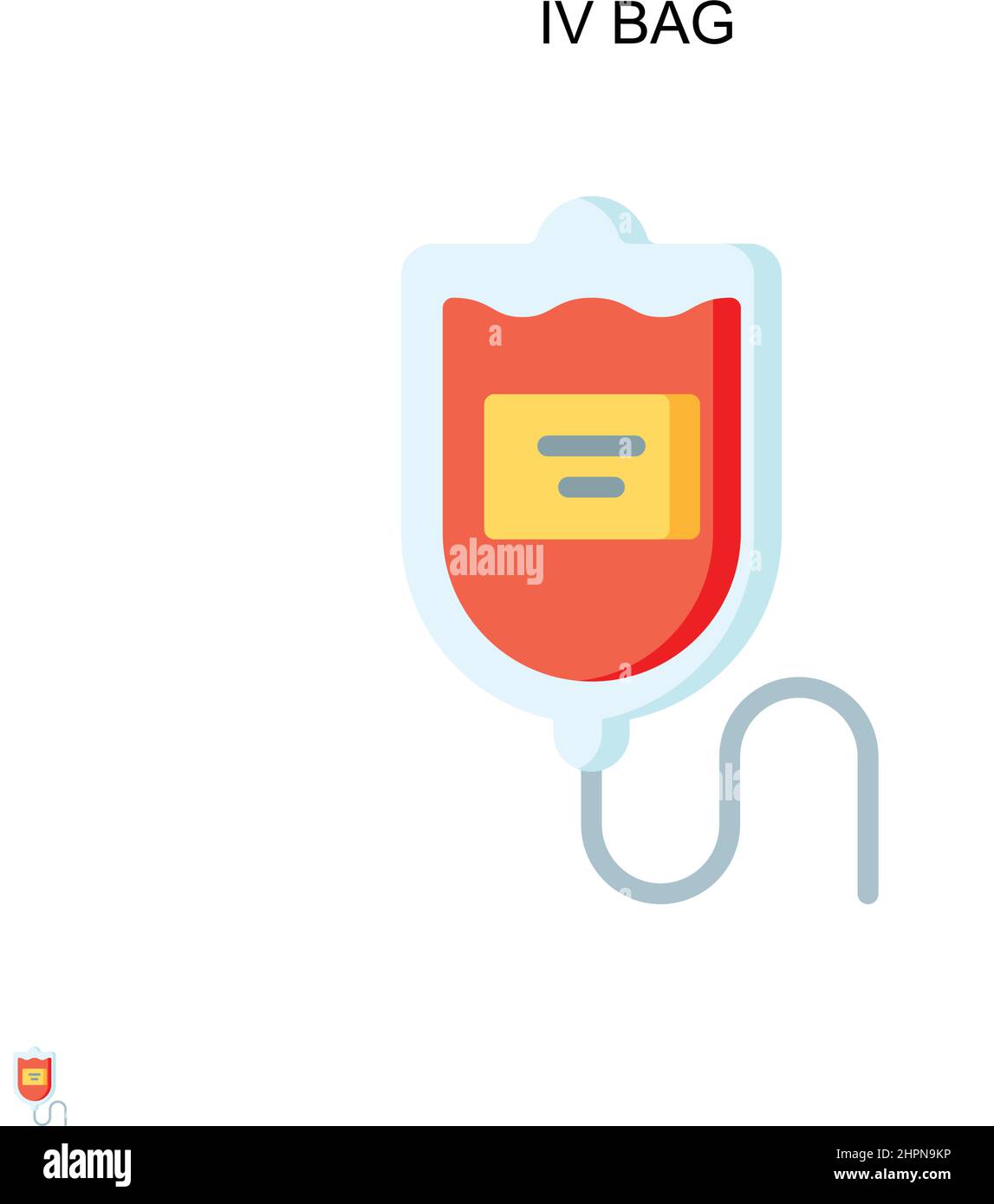 Icône vecteur simple de sac IV. Modèle de conception de symbole d'illustration pour élément d'interface utilisateur Web mobile. Illustration de Vecteur