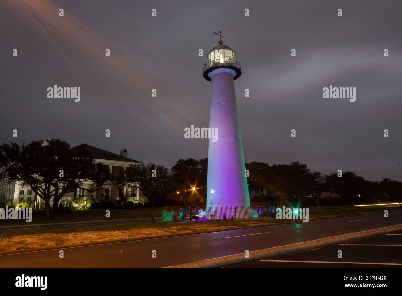 Phare historique de Biloxi à Biloxi, Mississippi Banque D'Images