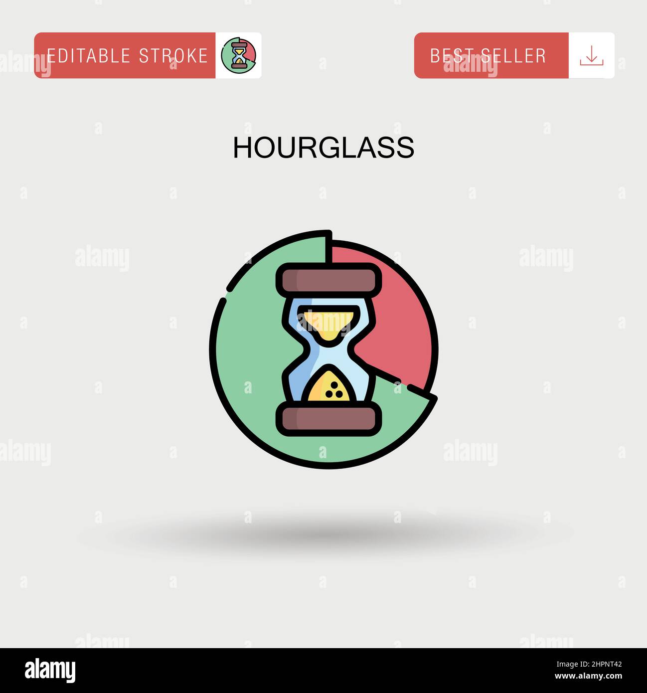 Icône de vecteur simple HourGlass. Illustration de Vecteur