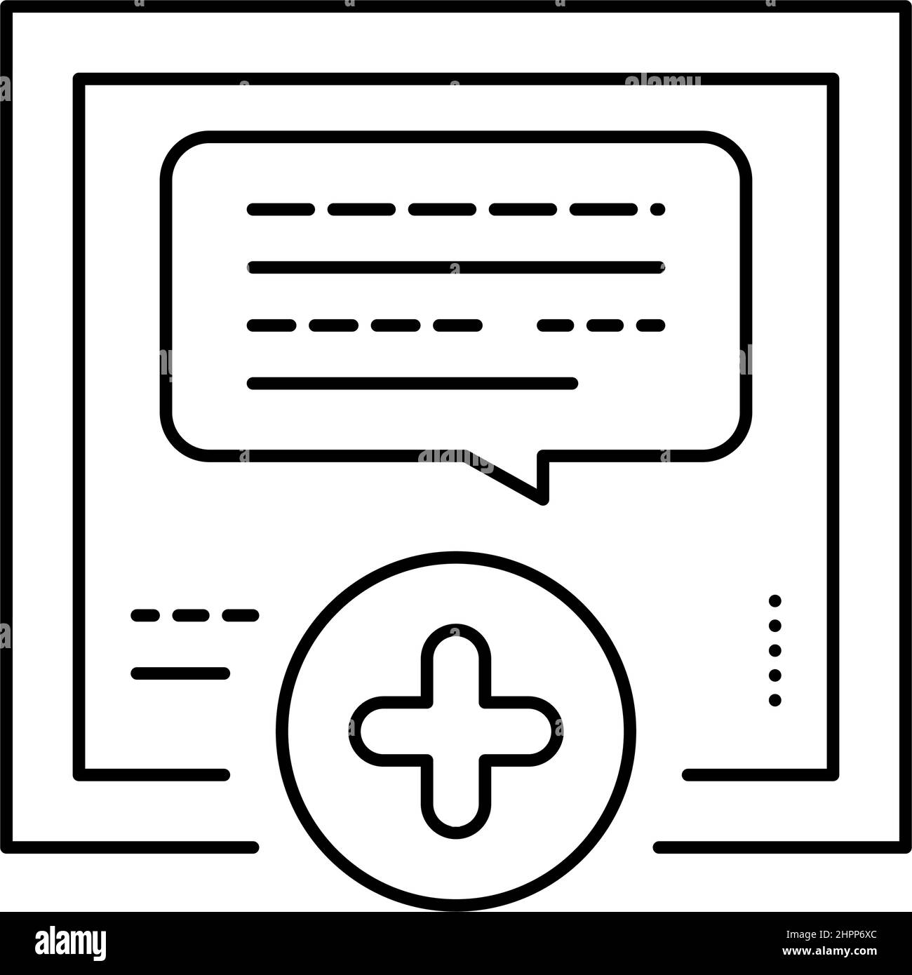 discussion avec l'illustration vectorielle de l'icône de ligne ugc de l'utilisateur Illustration de Vecteur