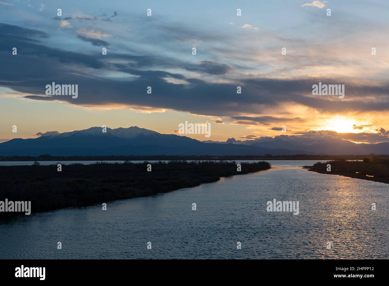 ETANG DE CANET EN ROUSSILLON Banque D'Images