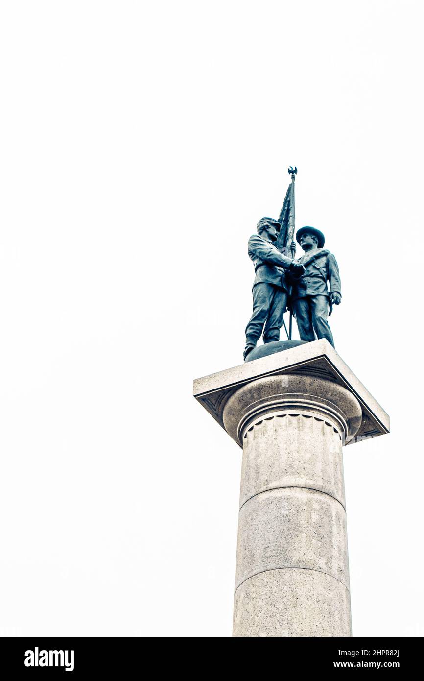Mémorial américain de la guerre de Sécession au sommet de Lookout Mountain, Chattanooga, Tennessee Banque D'Images