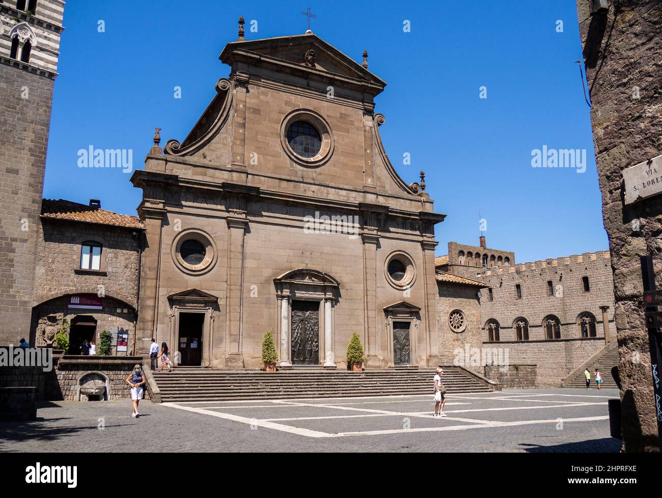 La cathédrale de San Lorenzo, Viterbe, Latium, Italie Banque D'Images