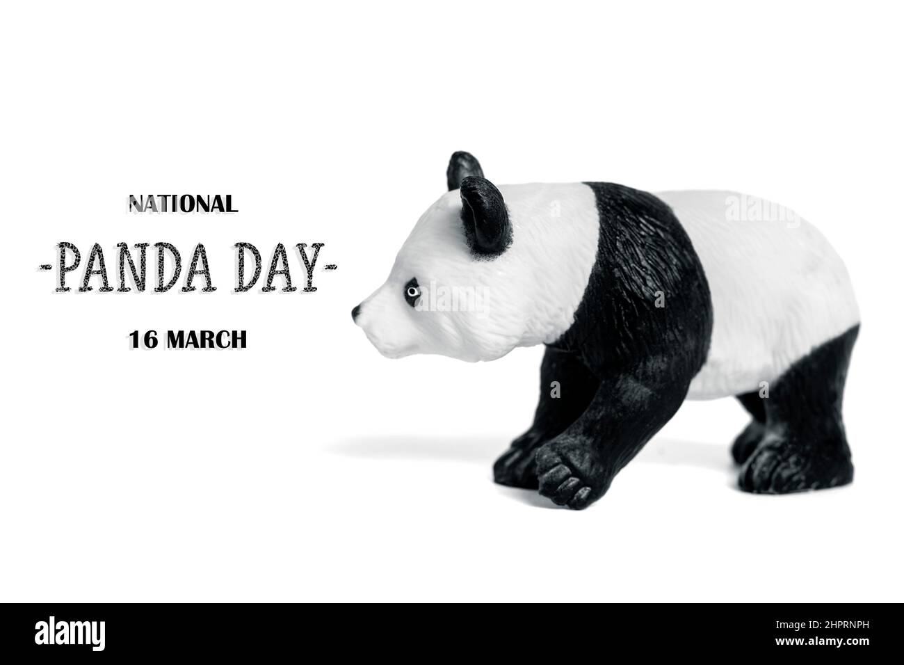 Journée nationale des panda 16 mars Célébrez les ours les plus fins et les plus mouflons de bambou qui sont source de fierté nationale pour la Chine. C'est pourquoi il est important de prot Banque D'Images
