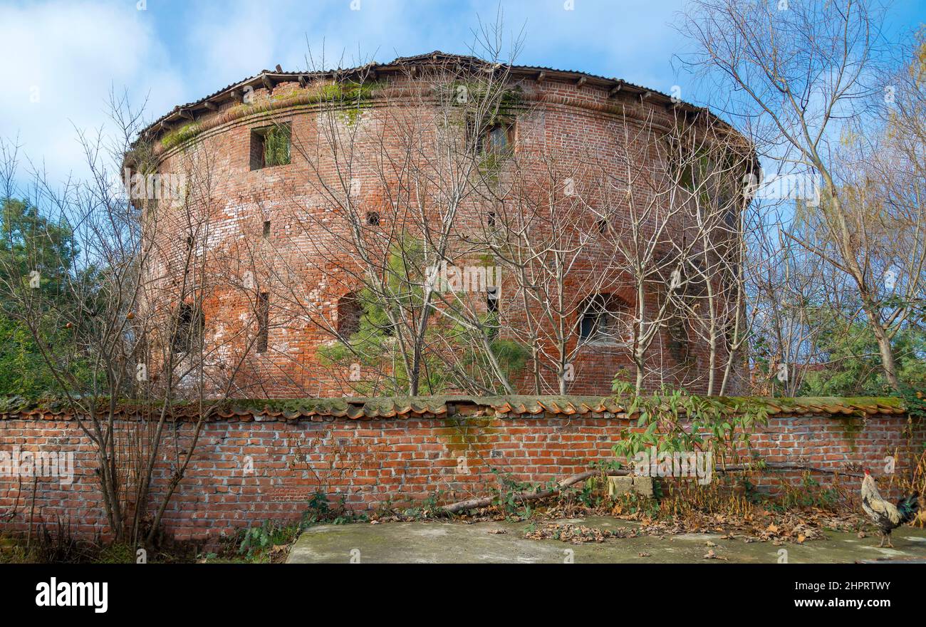 Tour Zindan dans une ancienne prison abandonnée, un fragment de la forteresse. Lenkoran, Azerbaïdjan Banque D'Images