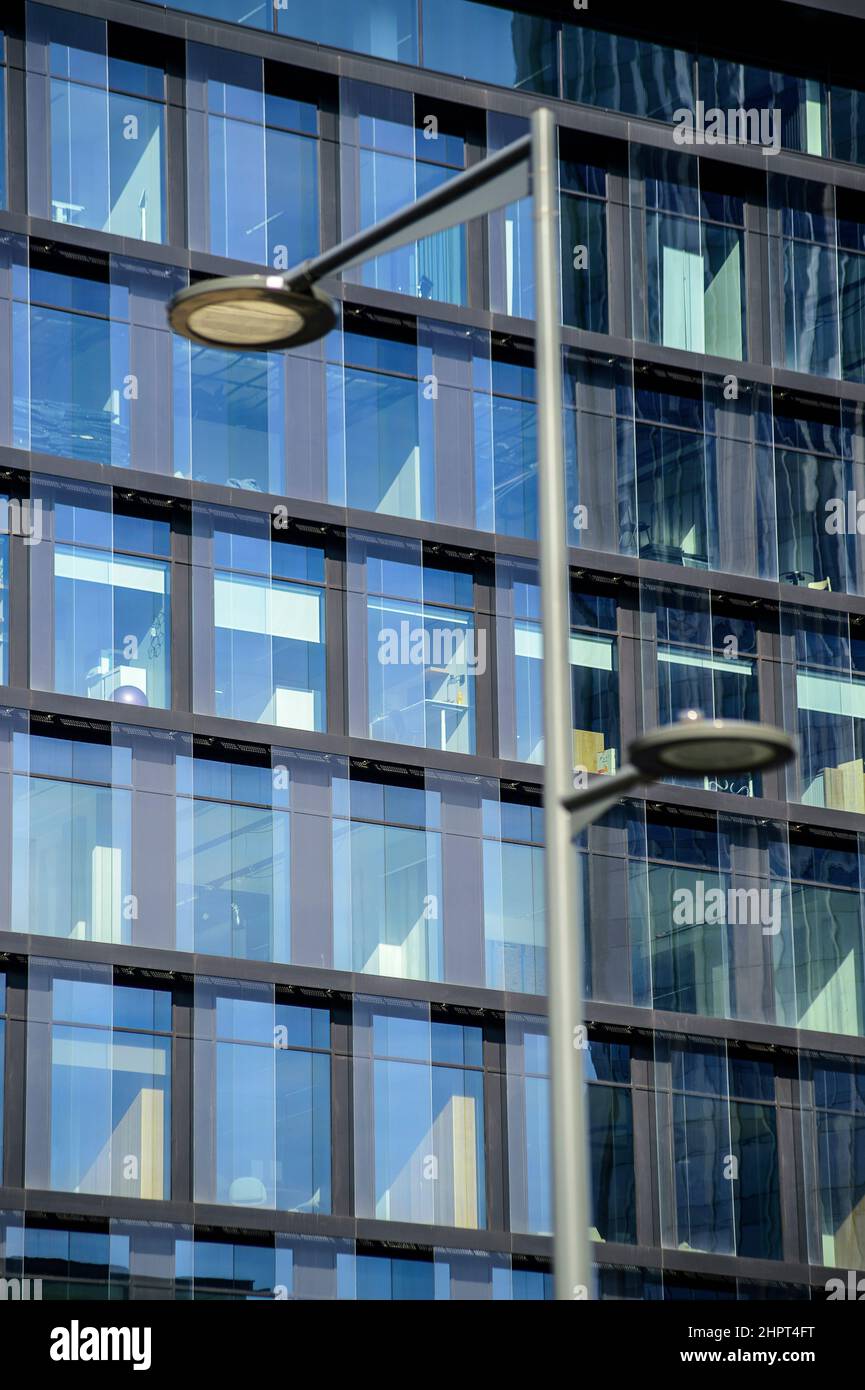 Marché des bureaux à Bruxelles | Evolution du marché de l'immobilier d'espaces de bureaux à Bruxelles Banque D'Images