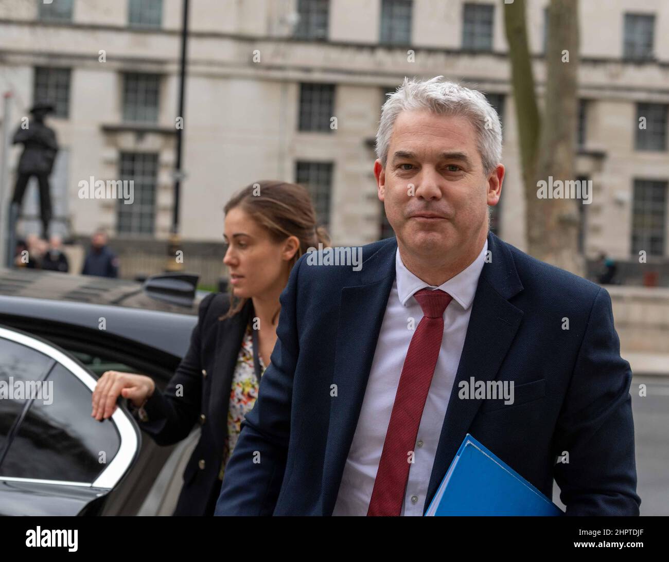 Londres, Royaume-Uni. 23rd févr. 2022. Stephen Barclay, chef de cabinet du premier ministre, arrive au bureau du cabinet London UK Credit: Ian Davidson/Alay Live News Banque D'Images