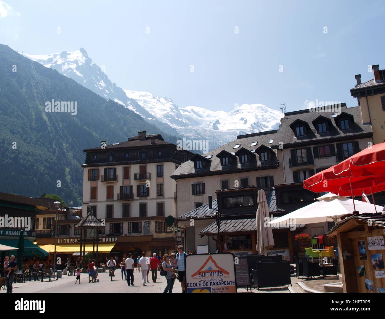 Chamonix-Mont-blanc, Alpes françaises, Banque D'Images