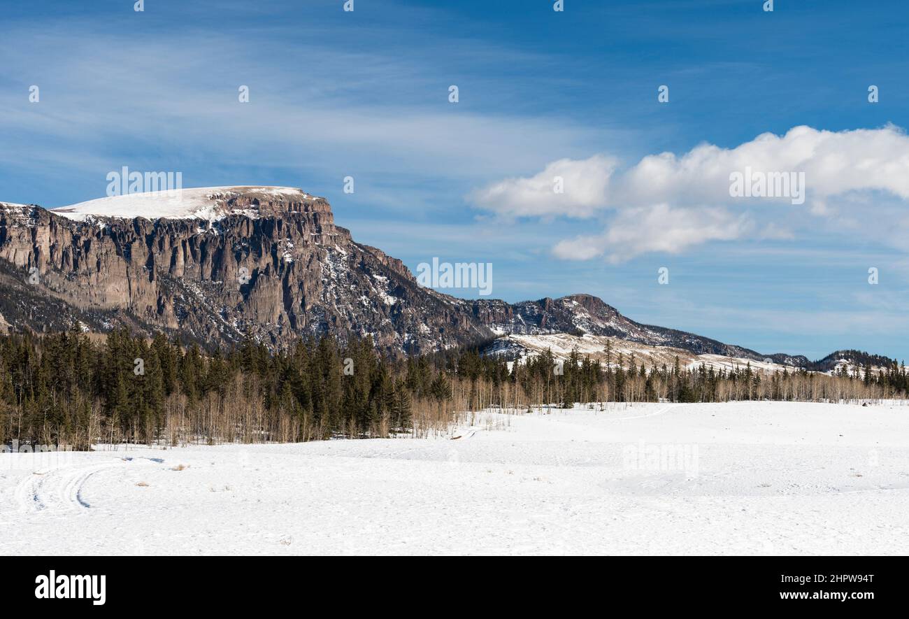 12 706 pieds Bristol Head Mountain, dans le centre-sud du Colorado, est réputé pour ses activités de camping et de loisirs en plein air. Banque D'Images