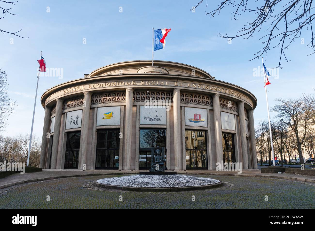 Conseil économique, social et environnemental, CESE-ESEC, Paris Banque D'Images