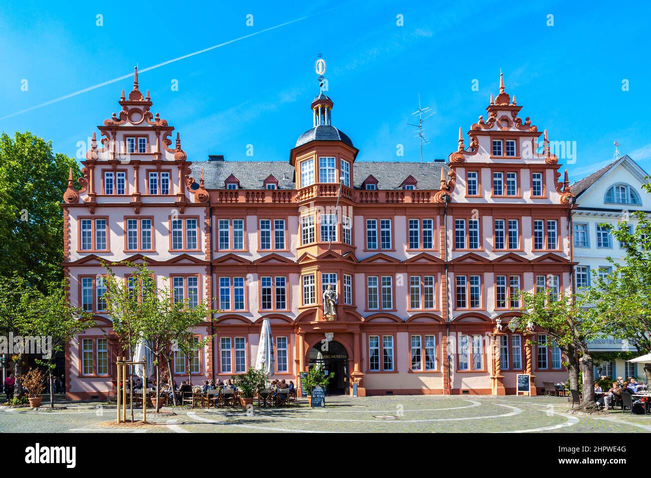 Façade du musée Gutenberg à Mayence, Allemagne Banque D'Images