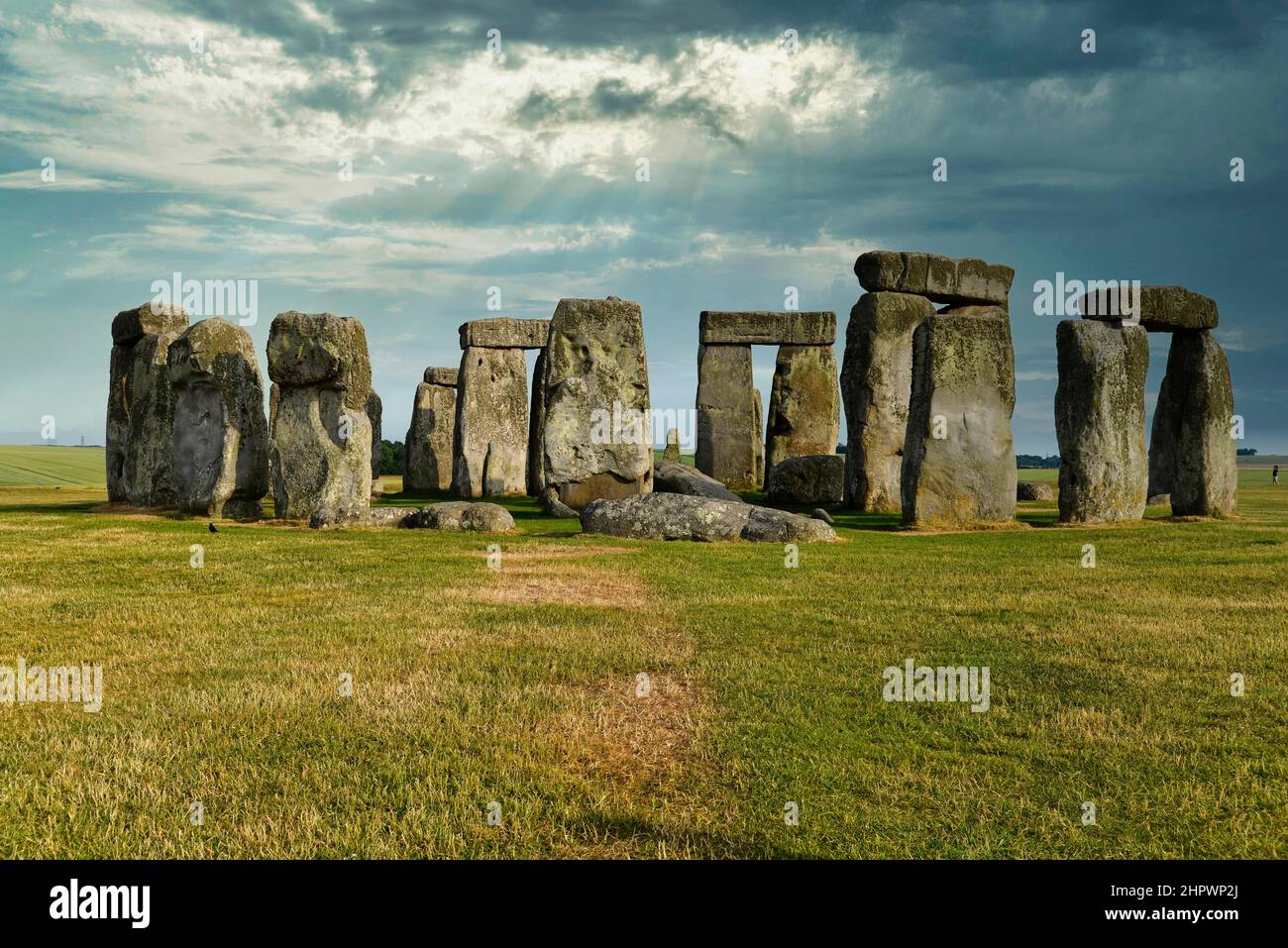 Stonehenge, site du patrimoine mondial de l'UNESCO, la plaine de Salisbury, Wiltshire, Angleterre, Royaume-Uni Banque D'Images