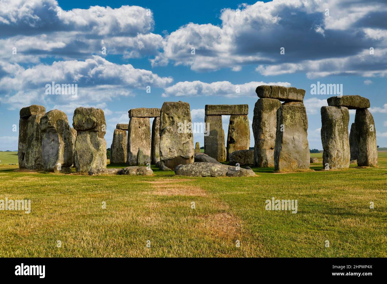 Stonehenge, site du patrimoine mondial de l'UNESCO, la plaine de Salisbury, Wiltshire, Angleterre, Royaume-Uni Banque D'Images