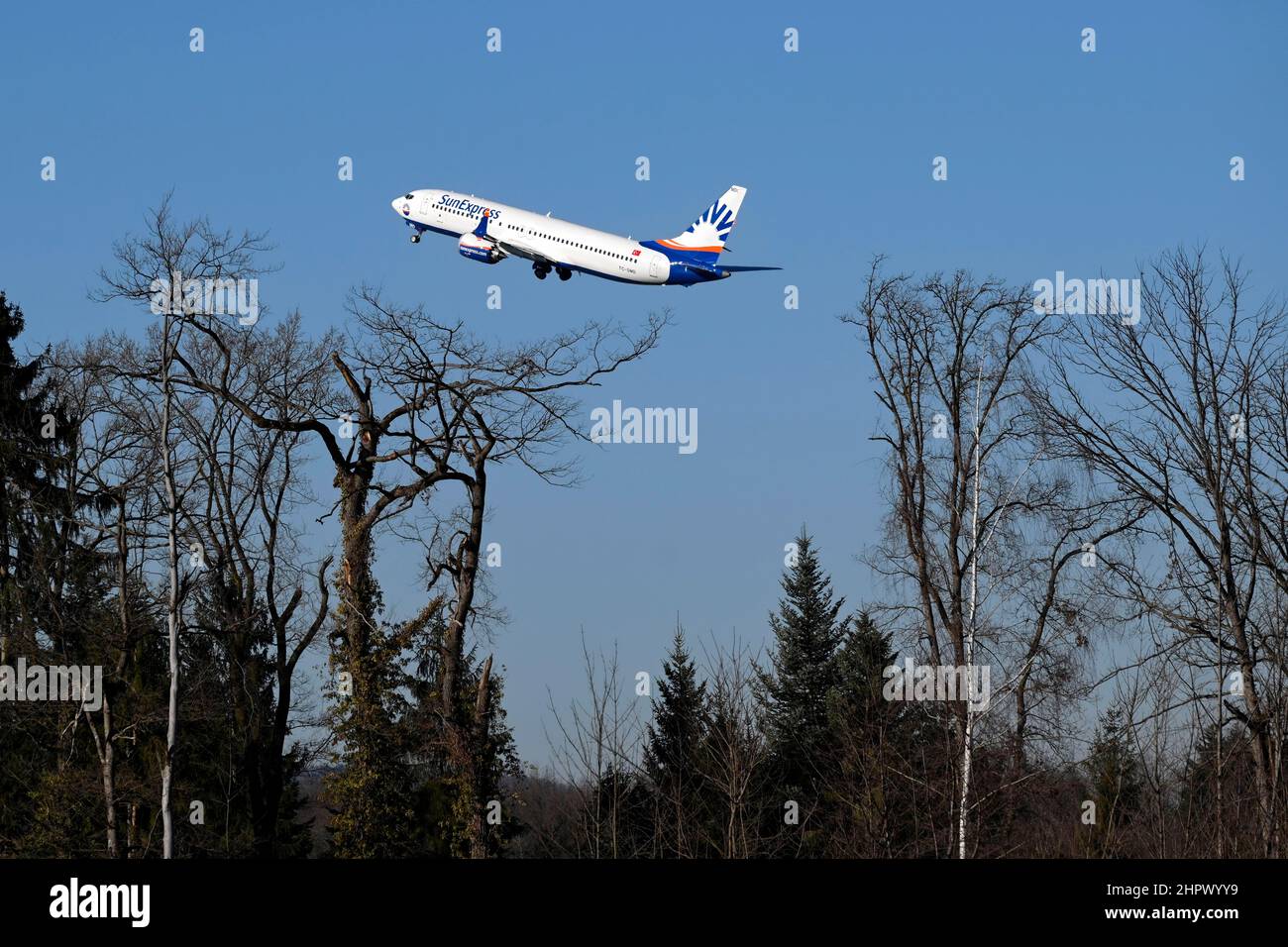Avion SunExpress, Boeing 737 MAX 8, TC-SMD Banque D'Images