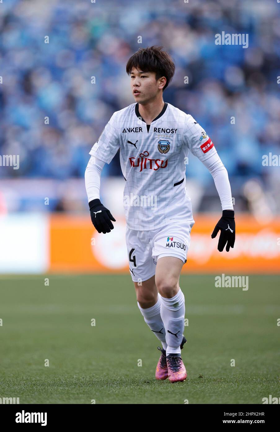 Nissan Stadium, Kanagawa, Japon. 23rd févr. 2022. Ten Miyagi (Frontale), 23 FÉVRIER 2022 - football : 2022 J1 match de ligue entre Yokohama F. Marinos 4-2 Kawasaki Frontale au Nissan Stadium, Kanagawa, Japon. Credit: AFLO/Alay Live News Banque D'Images