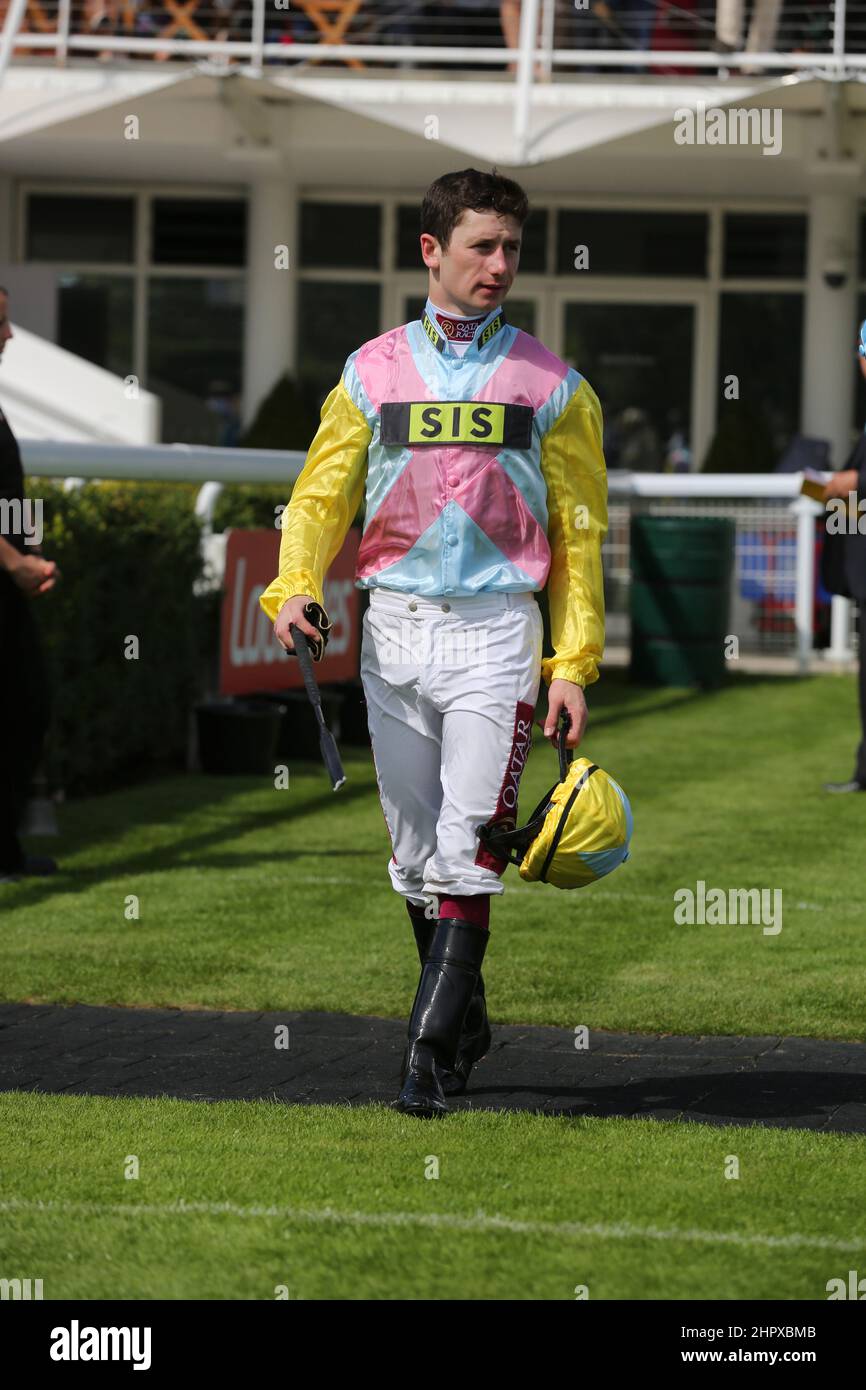 OISIN Murphy photographié à l'hippodrome de Goodwood, Chichester, West Sussex, Royaume-Uni. Banque D'Images