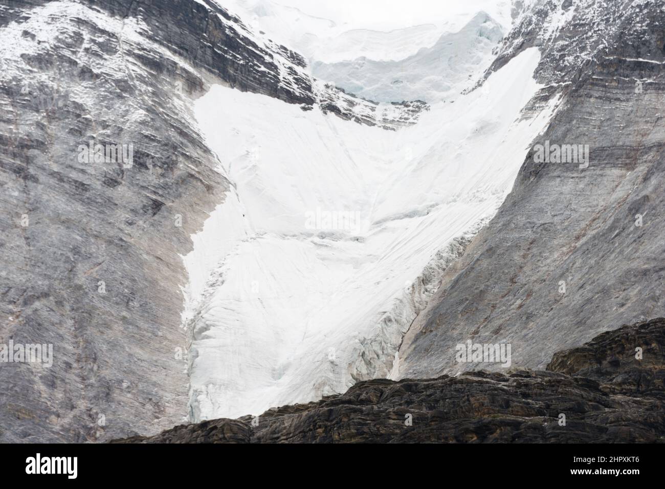 SICHUAN, CHINE - Glacier à la réserve naturelle de Yading. Un paysage célèbre à Daocheng, Sichuan, Chine. Banque D'Images