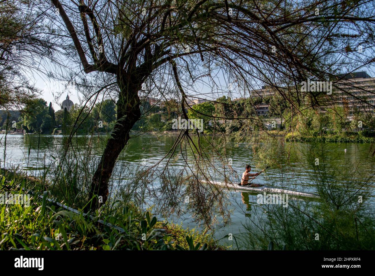 Italie, Latium, Rome, EUR, lac Banque D'Images