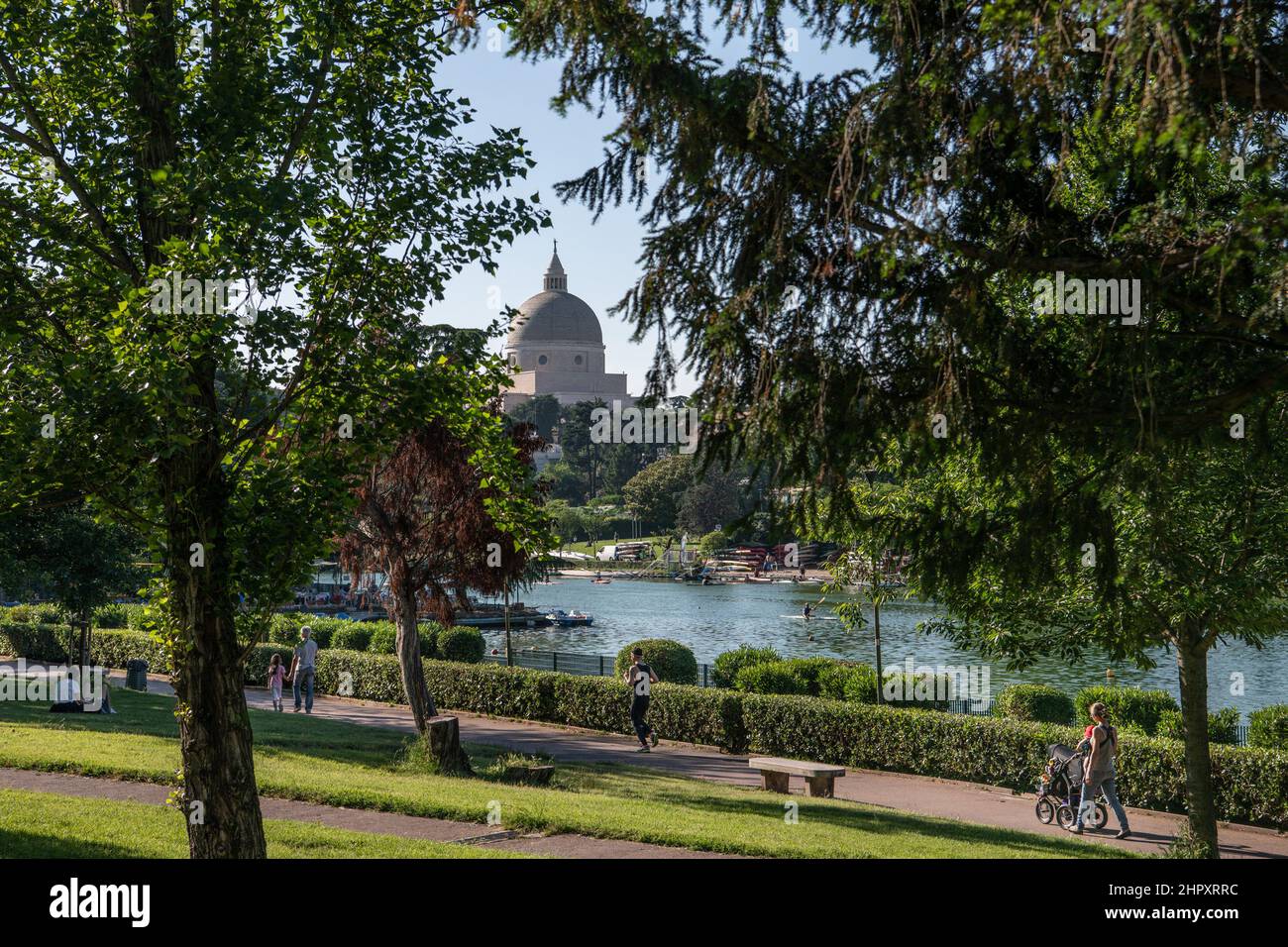 Italie, Latium, Rome, EUR, lac Banque D'Images